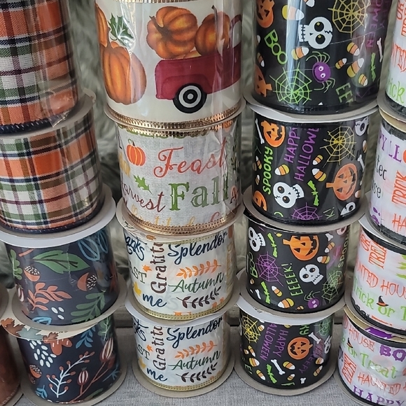 Fall And Halloween Ribbon Set - Multicolor - Picture 4 of 11